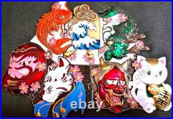 Awesome 10 USN Navy FCPOA Pride 7pc Set Challenge Coin Puzzle Japan FDNF