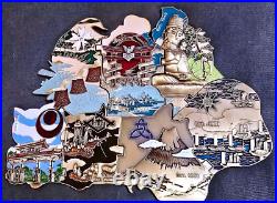 Awesome 10 USN Navy FCPOA Pride 7pc Set Challenge Coin Puzzle Japan FDNF