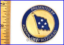 Awesome 1.5 USN Navy Flag Commander Award BZ Challenge Coin ADM Roughead USFF
