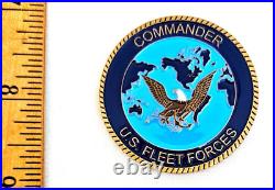 Awesome 1.5 USN Navy Flag Commander Award BZ Challenge Coin ADM Roughead USFF