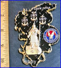 Awesome 2.5 Navy Chiefs Mess CPO Challenge Coin CNF Korea Dragon