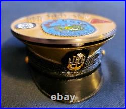 Awesome 2.5 Navy USN CPO Mess 2pc Challenge Coin USS Makin Island (LHD-8)