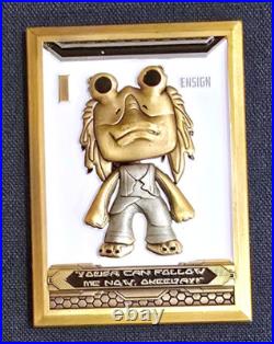 Awesome 2.5 Navy USN Chiefs Pride CPO Challenge Coin Mess Wars JarJar Rare