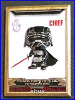 Awesome 2.5 Navy USN Chiefs Pride CPO Challenge Coin Mess Wars Kylo Ren