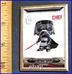 Awesome 2.5 Navy USN Chiefs Pride CPO Challenge Coin Mess Wars Kylo Ren