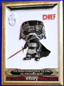 Awesome 2.5 Navy USN Chiefs Pride CPO Challenge Coin Mess Wars Kylo Ren