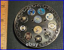 Awesome 2.5 Navy USN Chiefs Pride CPO Challenge Coin Seals FY21 Anchor Holder