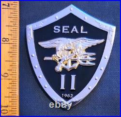 Awesome 2.5 Navy USN Seals Chiefs Mess CPO Challenge Coin Seal Team II
