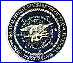 Awesome 2.5 USN Navy Chiefs Mess CPO Challenge Coin NSWG-2 Seals