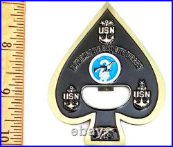 Awesome 2.5 USN Navy Chiefs Mess CPO Challenge Coin Opener NSWG-2 Seals