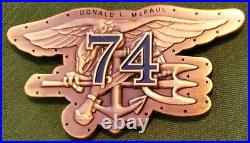 Awesome 2.5 US Navy Seal Team 4 Challenge Coin USS McFaul DDG-74 CPO