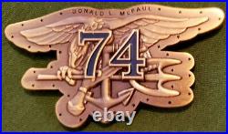 Awesome 2.5 US Navy Seal Team 4 Challenge Coin USS McFaul DDG-74 CPO