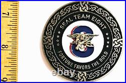 Awesome 2 Navy USN Challenge Coin Seal Team 8 Fortune Favors
