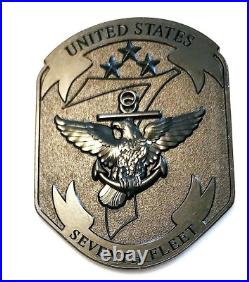 Awesome 2 Navy USN Chiefs Mess CPO Challenge Coin C7F 7th Fleet
