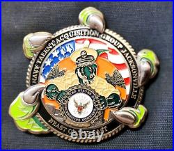 Awesome 2 Navy USN Chiefs Pride CPO Beast Challenge Coin NTAG Recruiting Jax