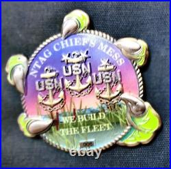 Awesome 2 Navy USN Chiefs Pride CPO Beast Challenge Coin NTAG Recruiting Jax