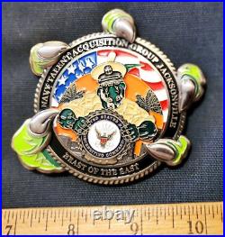 Awesome 2 Navy USN Chiefs Pride CPO Beast Challenge Coin NTAG Recruiting Jax