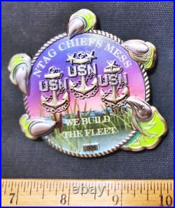 Awesome 2 Navy USN Chiefs Pride CPO Beast Challenge Coin NTAG Recruiting Jax