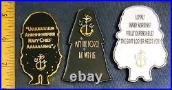 Awesome 2 Navy USN Chiefs Pride CPO Challenge Coins Minions Chewy Vader Trooper