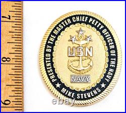 Awesome 2 Navy USN Chiefs Pride MCPON 13 Challenge Coin