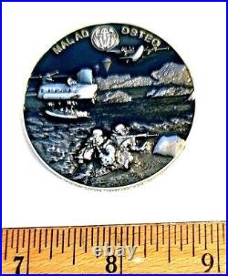 Awesome 2 USN Challenge Coin Naval Special Warfare Group 11 Mal Ad Osteo Seals
