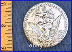 Awesome 2 USN Navy Chiefs MCPON Challenge Coin Joe Campa