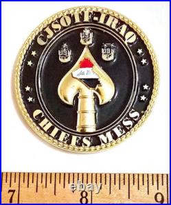 Awesome 2 USN Navy Chiefs Mess CPO Challenge Coin CJSOTF Iraq OIR