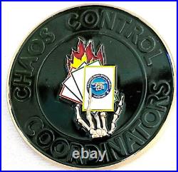Awesome 2 US Navy Special Warfare Challenge Coin NSWG-1 Chaos Control
