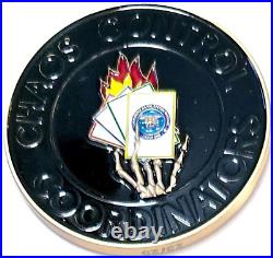 Awesome 2 US Navy Special Warfare Challenge Coin NSWG-1 Chaos Control