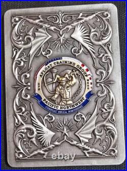 Awesome 3.5 Navy Chief CPO Pride Challenge Coin Jenny Joker ATG Pacnorwest Card