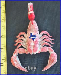 Awesome 3.5 Navy Chiefs Pride CPO Challenge Coin Texas Scorpion