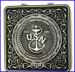 Awesome 3.5 Navy USN CPO Pride 2pc Challenge Coin Friday 13th Jason