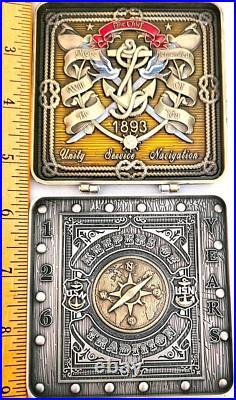 Awesome 3.5 Navy USN CPO Pride 2pc Challenge Coin Friday 13th Jason