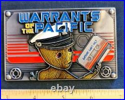 Awesome 3.5 Navy USN Challenge Coin Warrants of the Pacific Guardians