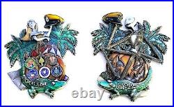 Awesome 3.5 Navy USN Chief CPOA Challenge Coins Suncoast Gator Jack Sally FY22