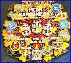 Awesome 3.5 Navy USN Chief CPO Mess Challenge Coin MCBH Kaneohe Bay