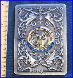 Awesome 3.5 Navy USN Chief CPO Pride Challenge Coin ATG Pacnorwest Ace Spades