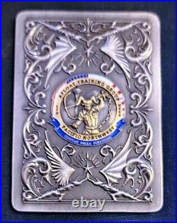Awesome 3.5 Navy USN Chief CPO Pride Challenge Coin ATG Pacnorwest Queen Hearts