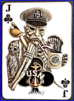 Awesome 3.5 Navy USN Chief CPO Pride Challenge Coin Jack ATG Pacnorwest Card