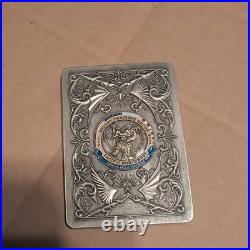 Awesome 3.5 Navy USN Chief MCPO Force Challenge Coin ATG Pacnorwest Card