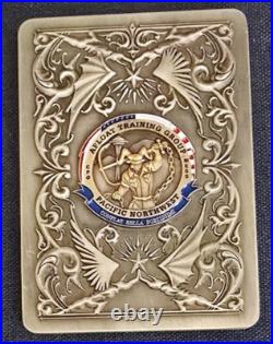 Awesome 3.5 Navy USN Chief MCPO Force Challenge Coin ATG Pacnorwest Card