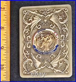 Awesome 3.5 Navy USN Chief MCPO Force Challenge Coin ATG Pacnorwest Card