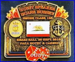 Awesome 3.5 Navy USN Chiefs CPO Challenge Coin Khaki Ball 2018 Mcpon Bushey