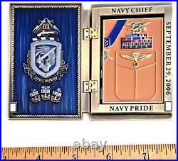 Awesome 3.5 Navy USN Chiefs Mess Challenge Coin USS Michael Monsoor (DDG 1001)