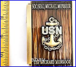 Awesome 3.5 Navy USN Chiefs Mess Challenge Coin USS Michael Monsoor (DDG 1001)