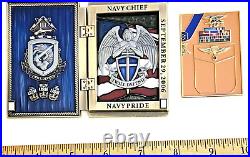 Awesome 3.5 Navy USN Chiefs Mess Challenge Coin USS Michael Monsoor (DDG 1001)