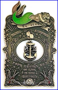 Awesome 3.5 Navy USN Chiefs Pride CPO Challenge Coin El Jefe ver2