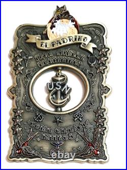 Awesome 3.5 Navy USN Chiefs Pride CPO Challenge Coin El Padrino