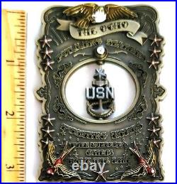 Awesome 3.5 Navy USN Chiefs Pride CPO Challenge Coin Ocho