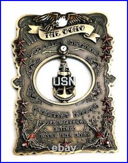 Awesome 3.5 Navy USN Chiefs Pride CPO Challenge Coin The Ocho